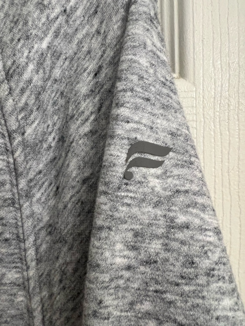 Fabletics Gray Ribbed Collar Pullover - Picture 2 of 8